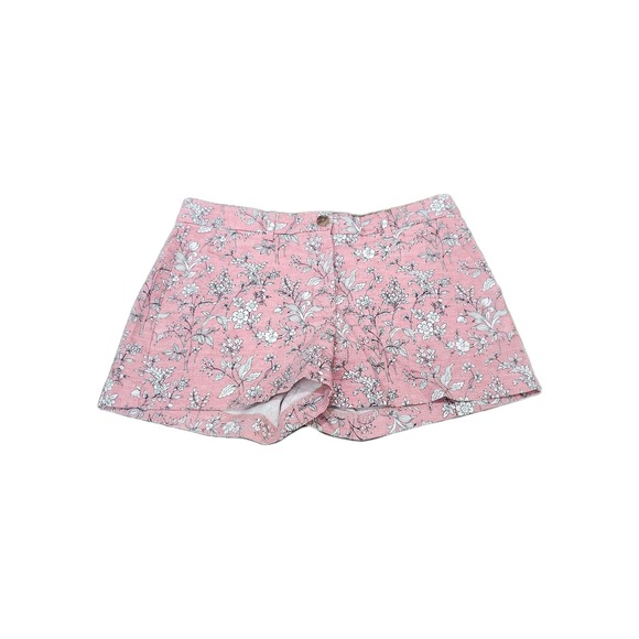 GAP Pants - Gap Summer Shorts Pink Floral Print Size 2 Regular Mid Rise Stretch Cotton Blend